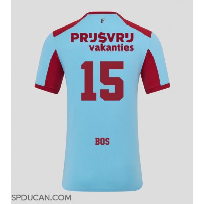 Muški Nogometni Dres Feyenoord Jordan Bos #15 Rezervni 2025-26 Kratak Rukav Muški Nogometni Dres Feyenoord Jordan Bos #15 Rezervni 2025-26 Kratak Rukav